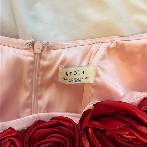 Atoir The Rosalie Mini Dress in Pink & Red - Picture 8 of 8